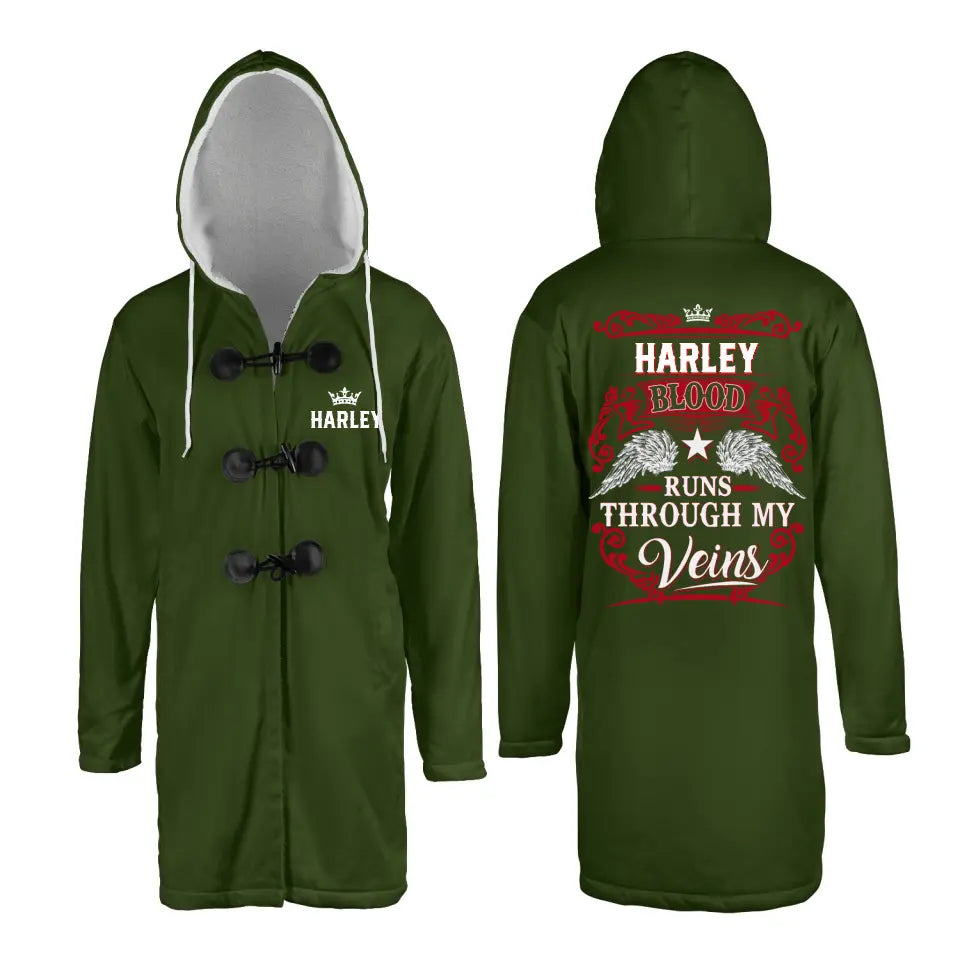 Custom Personalized Your Name Cloak Coat, Blood Runs Through My Veins Cloak Coat, Put Your Name on Cloak Coat