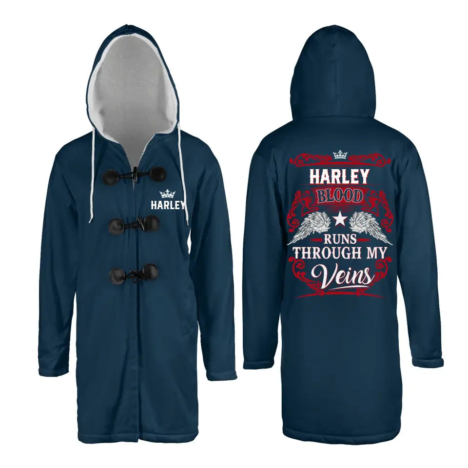 Custom Personalized Your Name Cloak Coat, Blood Runs Through My Veins Cloak Coat, Put Your Name on Cloak Coat