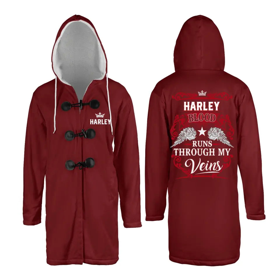 Custom Personalized Your Name Cloak Coat, Blood Runs Through My Veins Cloak Coat, Put Your Name on Cloak Coat