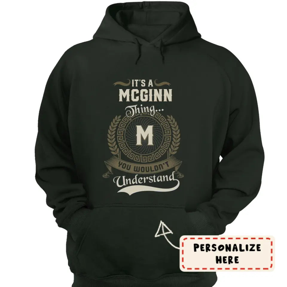Personalized Put Any Name on Hoodie, It's A Your Name Thing, Personalized Unisex Pullover Hoodie, Gift For Men/Women