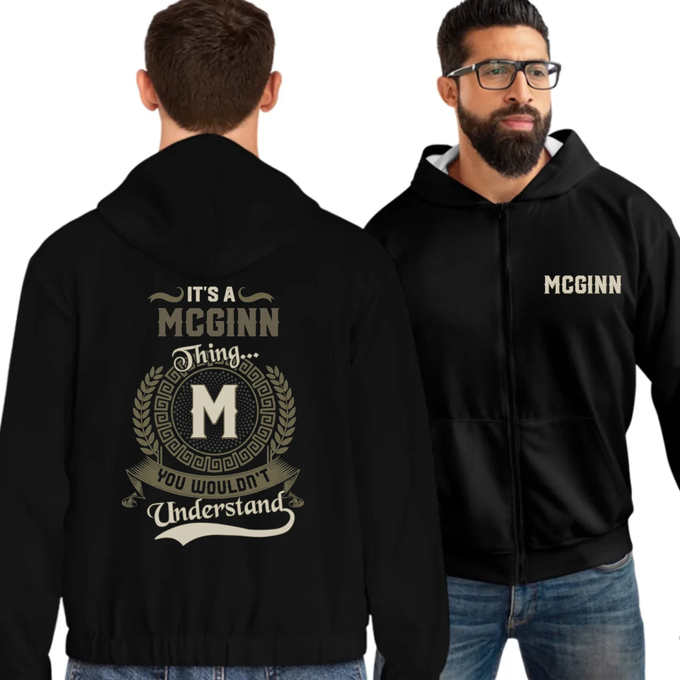 zip hoodie-black