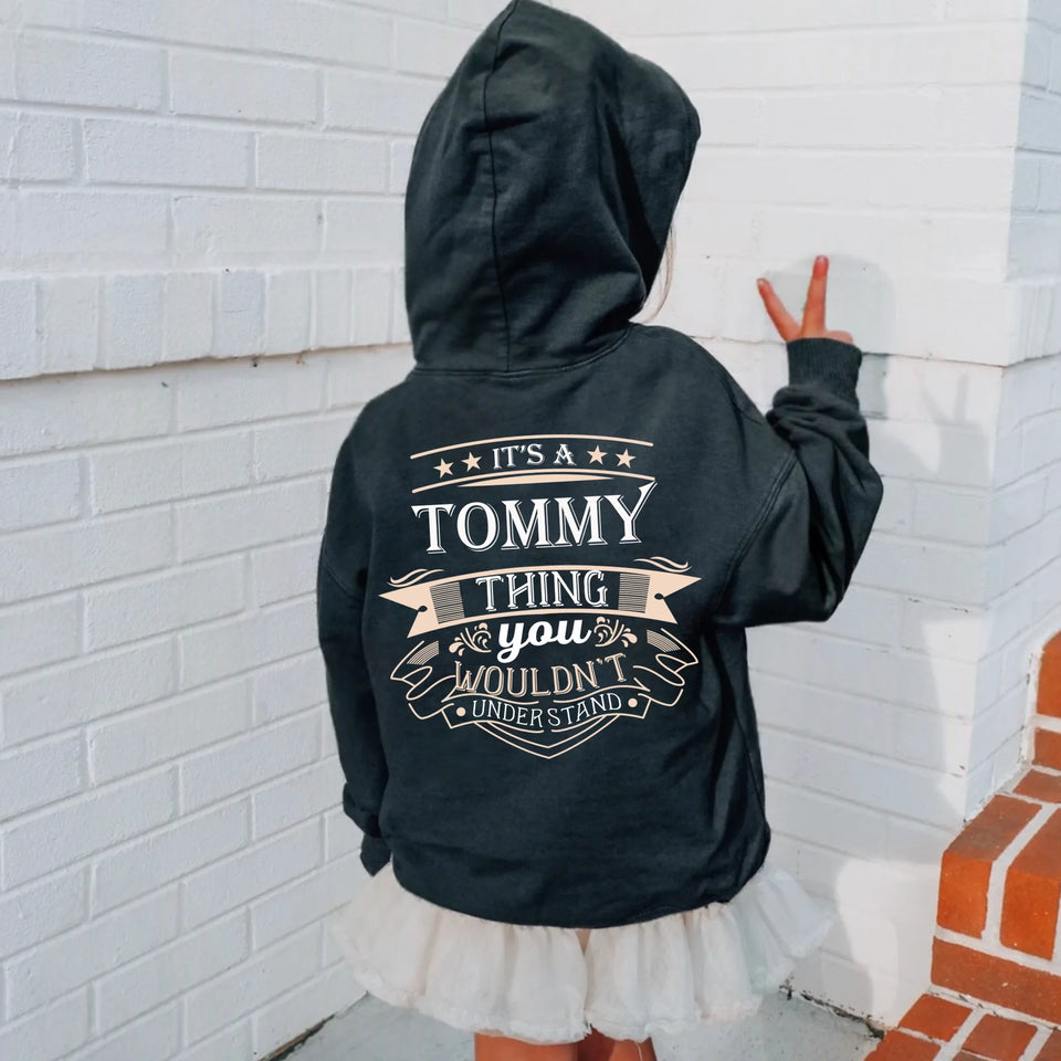 black-personalize-youth-hoodie
