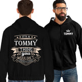 zip hoodie-black