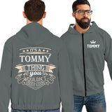 zip hoodie-black