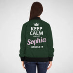 Custom Name Bomber Jacket - Keep Calm and Let Your Name Handle It -99