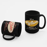 Personalized Name Black Mug - It's A Name Thing - Vintage Typography-11