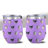 Custom Baby Face Funny Wine Tumbler, Gift for Mom, Grandma