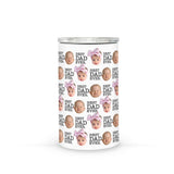 Custom Best Dad Ever Gift for Dad Father's Day Gift Baby Face Photo Funny 4-in-1 Can Cooler Tumbler