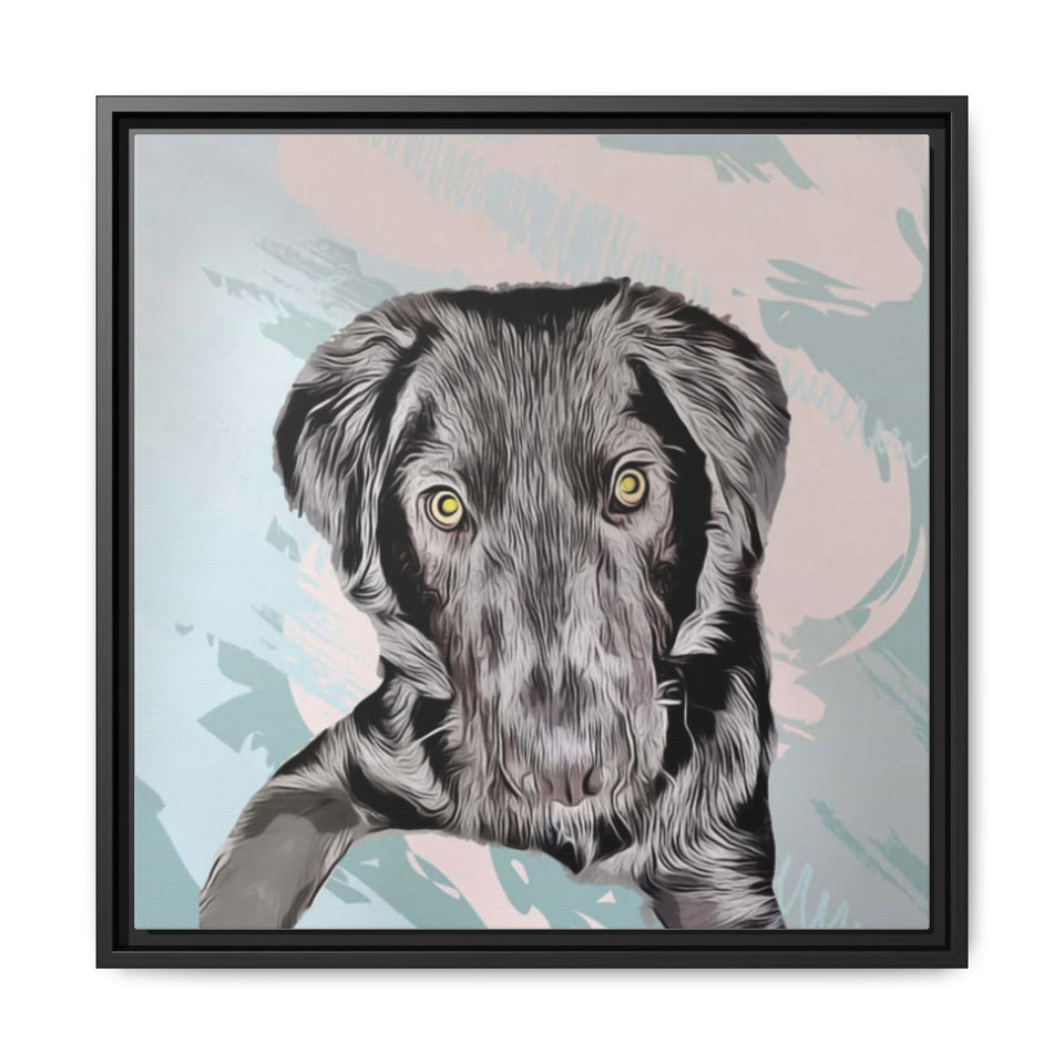 Custom Pet Portrait, Personalized Dog Portrait, Memorial Pet Gift,Unique Pet Canvas Print