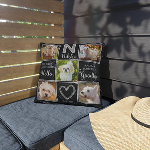 Dog Memorial Photo Collage Pillow, Pet Loss Pillow, Dog Loss Photo Pillow, Cat Passing Gift, Dog Condolence Gift