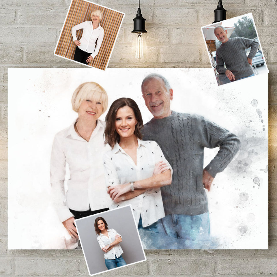 Family Portrait From Different Photos, Add Deceased Loved One to Photo, Add Person to Photo
