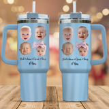 Personalized Baby Face Photo 40oz Large Tumbler, Gift for Mom Grandma Auntie Uncle
