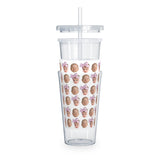 Personalized Custom Baby Face Photo Funny Plastic Tumbler with Straw, Gift For Mom, Grandma