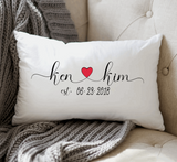 Anniversary Gift, Anniversary Pillow, Wedding Gift, Wedding Gifts, Newlywed Gift, Engagement Gift, Rustic Wedding Gift, Personalized gift