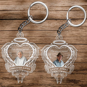 Dad In Loving Memorial Gift, Loss Of Loved One Gift, Not A Day Goes By That You Are Not Missed Personalized Acrylic Keychain