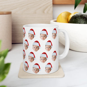 Face Personalized Mug, Christmas Gift for Mom Dad Grandma Grandpa, Christmas Gift, Christmas Baby Face Mug