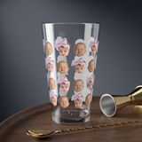 Funny Custom Face Glass, Baby Photo on Glass, Personalized Glass Gift for Mom Dad Grandma Grandpa