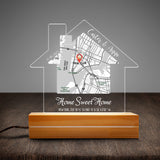 Home Sweet Home Night Light, New Home Gift, Housewarming Gift, Realtor Closing Gift Custom Led Night Light