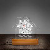 Home Sweet Home Night Light, New Home Gift, Housewarming Gift, Realtor Closing Gift Custom Led Night Light