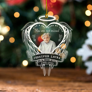 In Loving Memorial Gift for Dad Mom, Loss Of Loved One Gift, Personalized Memorial Custom Shape Acrylic Ornaments