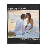 Anniversary Blanket Gift, Wedding Gifts, Couple Gift, Personalized Custom Photo Blanket