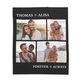 Anniversary Blanket Gift, Wedding Gifts, Couple Gift, Personalized Custom Photo Blanket