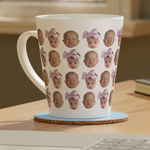 Personalized Baby Face Photo Funny Latte Mug, Gift For Mom, Dad, Grandma, Grandpa