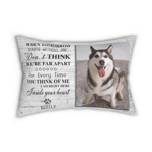 Pet Loss Gift, Dog Sympathy Gifts, Loss Of Pet Gift,Pet Sympathy Gifts, Loss Dog Gift Personalized Suede Throw Pillow