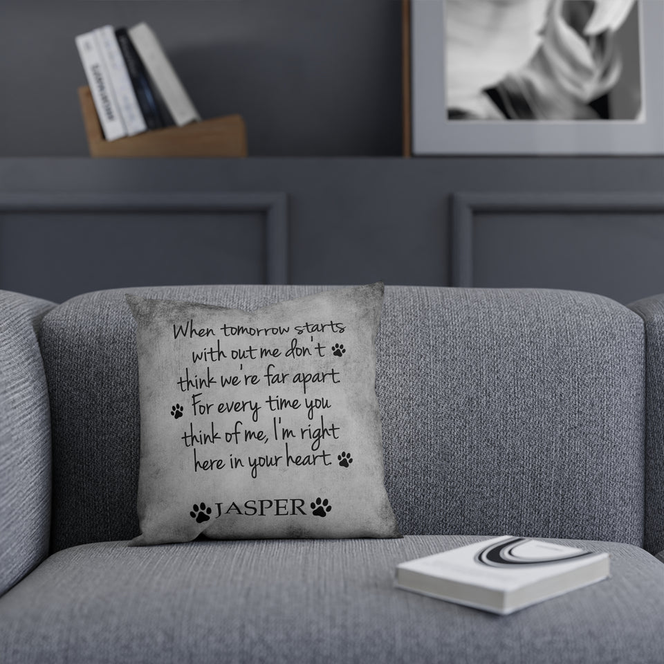 Pet Loss Gift, Dog Sympathy Gifts, Loss Of Pet Gift,Pet Sympathy Gifts, Loss Dog Gift Personalized Throw Pillow