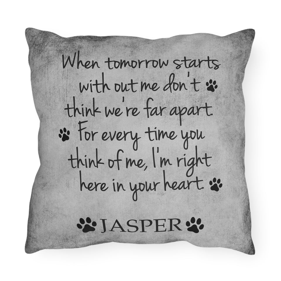 Pet Loss Gift, Dog Sympathy Gifts, Loss Of Pet Gift,Pet Sympathy Gifts, Loss Dog Gift Personalized Throw Pillow