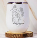 1st Anniversary Gift First Dance Lyrics First Dance Wedding Gift Songs Personalized Wedding Wine Tumbler