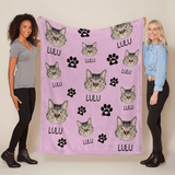 Custom Pet Photo blanket, Any Pet Photo Blanket, Cat Photo Blanket, Cat Mom Gift, Cat Grandma Gift