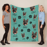 Custom Pet Photo blanket, Any Pet Photo Blanket, Dog Mom Gift, Dog Grandma Gift
