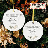 Personalized Baby Announcement to Brother, Christmas Baby Announcement Ornament