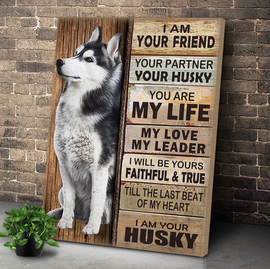 Personalized dog canvas wall art best sale