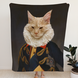 Loss Of Pet Gift Blanket, Pet Loss Gift, Custom Pet Blanket, Royal Pet Blanket, Gift Pet Blanket Regal, Dog Cat Passed Away, King Queen Pet Blanket