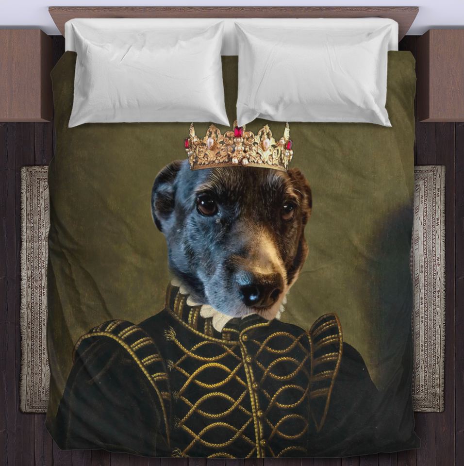 Custom Pet Blanket, Royal Pet Blanket, Gift Pet Blanket Regal, Loss Of Pet Gift Blanket, Pet Loss Gift, Dog Cat Passed Away, King Queen Pet Blanket