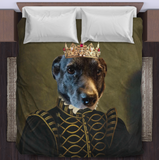 Custom Pet Blanket, Royal Pet Blanket, Gift Pet Blanket Regal, Loss Of Pet Gift Blanket, Pet Loss Gift, Dog Cat Passed Away, King Queen Pet Blanket