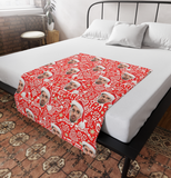 Custom Any Photo Face Funny Christmas Fleecee/Sherpa Blanket