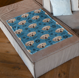 Upload Dog Photo on Blanket, Gift for Dog Lovers Personalized Blanket