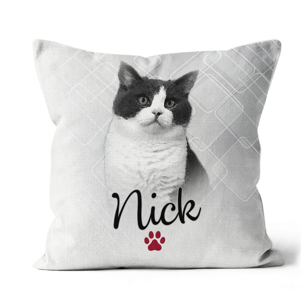 Custom Pet Photo Pillow, Personalized Dog Face Throw Pillow, Pet Memorial Gift for Dog Moms