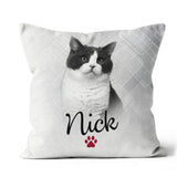 Custom Pet Photo Pillow, Personalized Dog Face Throw Pillow, Pet Memorial Gift for Dog Moms