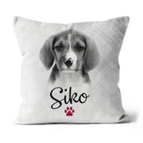 Custom Pet Photo Pillow, Personalized Dog Face Throw Pillow, Pet Memorial Gift for Dog Moms