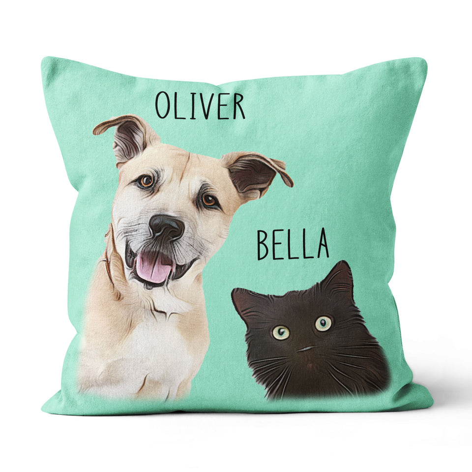Custom Pet Pillow Using Pet Photo Name Custom Cat Dog Pillow Personalized Cat Pillows Cat Picture Pillow Pet Picture Pillow