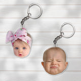 Gift for Mom Custom Baby Face Personalized Acrylic Keychain