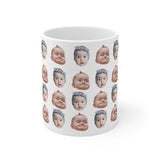 Custom Baby Face Mug, Funny Coffee Cup Gift for Mom, Dad, Grandma, Grandpa