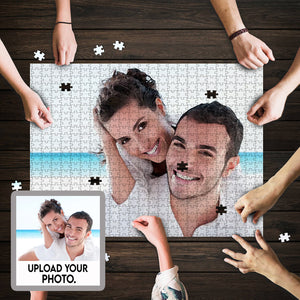 Personalized Watercolor Your Photo Puzzle, Make Your Own Puzzle 252/500 Pieces
