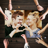 Personalized Your Couple Photo Puzzle, Puzzle From Your Couple Photo 252/500 Pieces - GreatestCustom