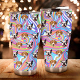 Custom Pet Dog Cat Photo Psychedelic Trippy Fat Tumbler