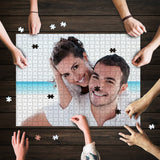 Personalized Watercolor Your Photo Puzzle, Make Your Own Puzzle 252/500 Pieces